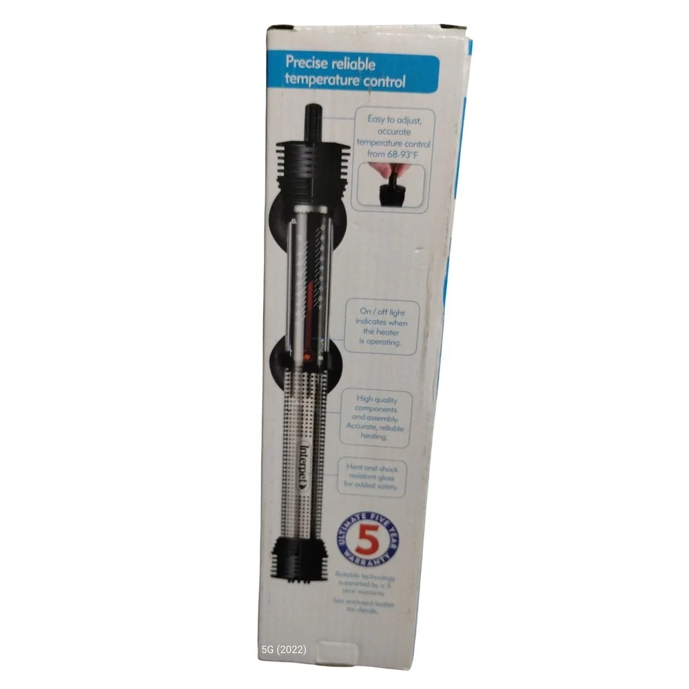 Interpet Submersible‎ Aquarium Heater 50W 3–10 Gallon Adjustable